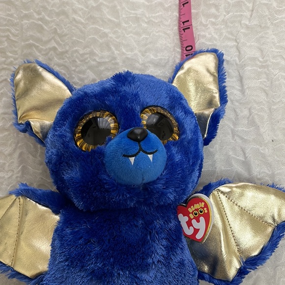NWT TY Collection Boo’s Ozzy The Bat 10"  Silk Blue Stuffed Plush - Picture 15 of 15